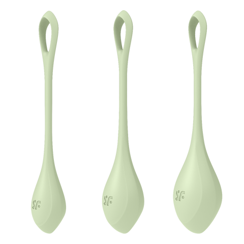 Satisfyer Yoni Power Balls 2 – Body-Safe Silicone 3 Sizes Pelvic Floor Exerciser Set > Sex Toys For Ladies > Kegel Exercise
