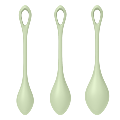 Satisfyer Yoni Power Balls 2 – Body-Safe Silicone 3 Sizes Pelvic Floor Exerciser Set > Sex Toys For Ladies > Kegel Exercise