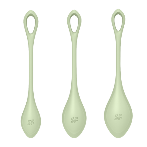 Satisfyer Yoni Power Balls 2 – Body-Safe Silicone 3 Sizes Pelvic Floor Exerciser Set > Sex Toys For Ladies > Kegel Exercise