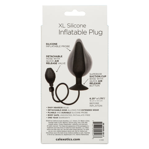 CalExotics XL Silicone Inflatable Plug – Inflatable Anal Plug with Detachable Hose and Squeeze Bulb > Anal Range > Tunnel and Stretchers