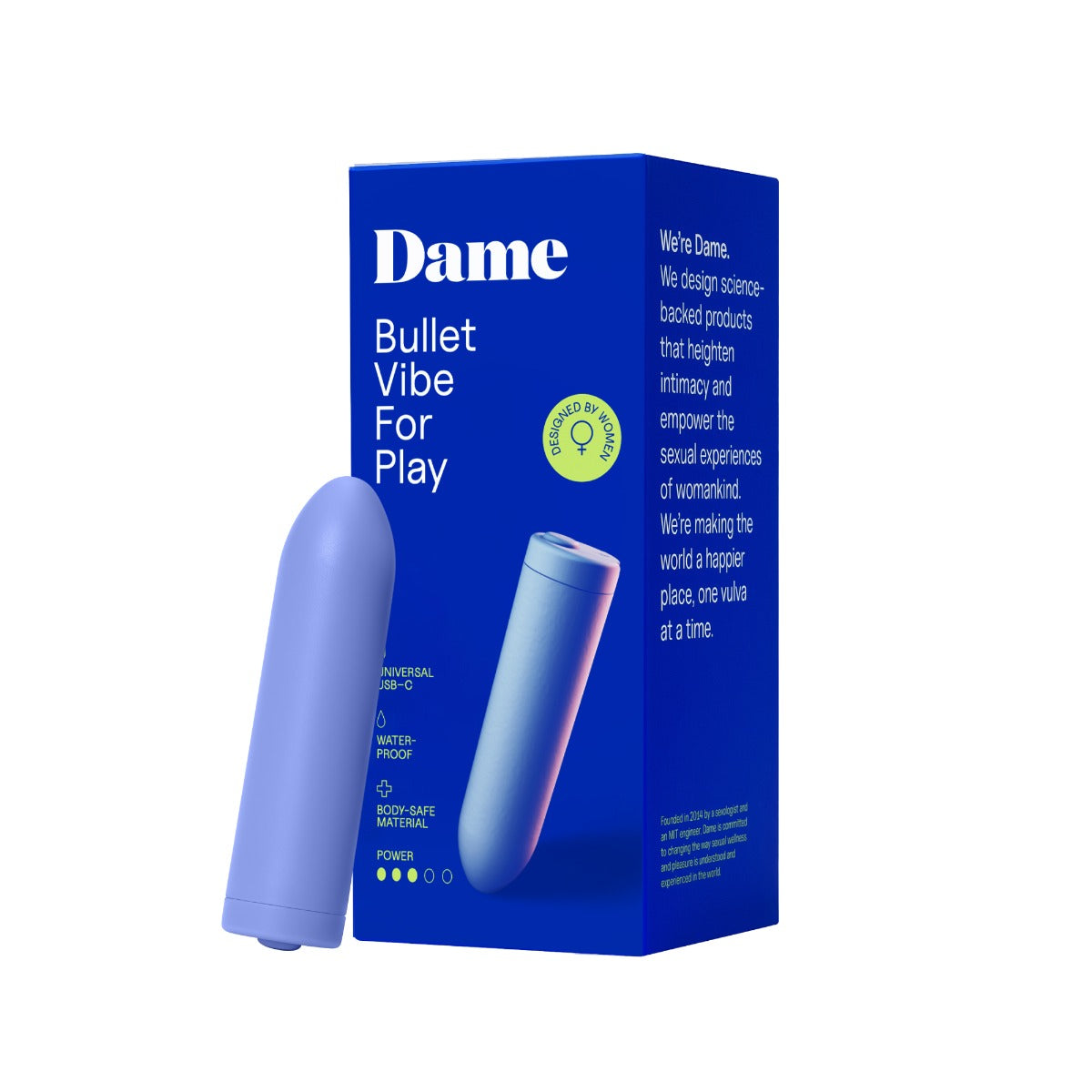 DAME Zee Bullet Vibrator – Waterproof USB-C Rechargeable Compact Vibrator > Vibrators > Mini Vibrators