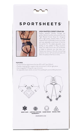 Sportsheets High Waisted Corset Strap-On – Supportive Comfortable Harness > Dildos > Strap On Harnesses