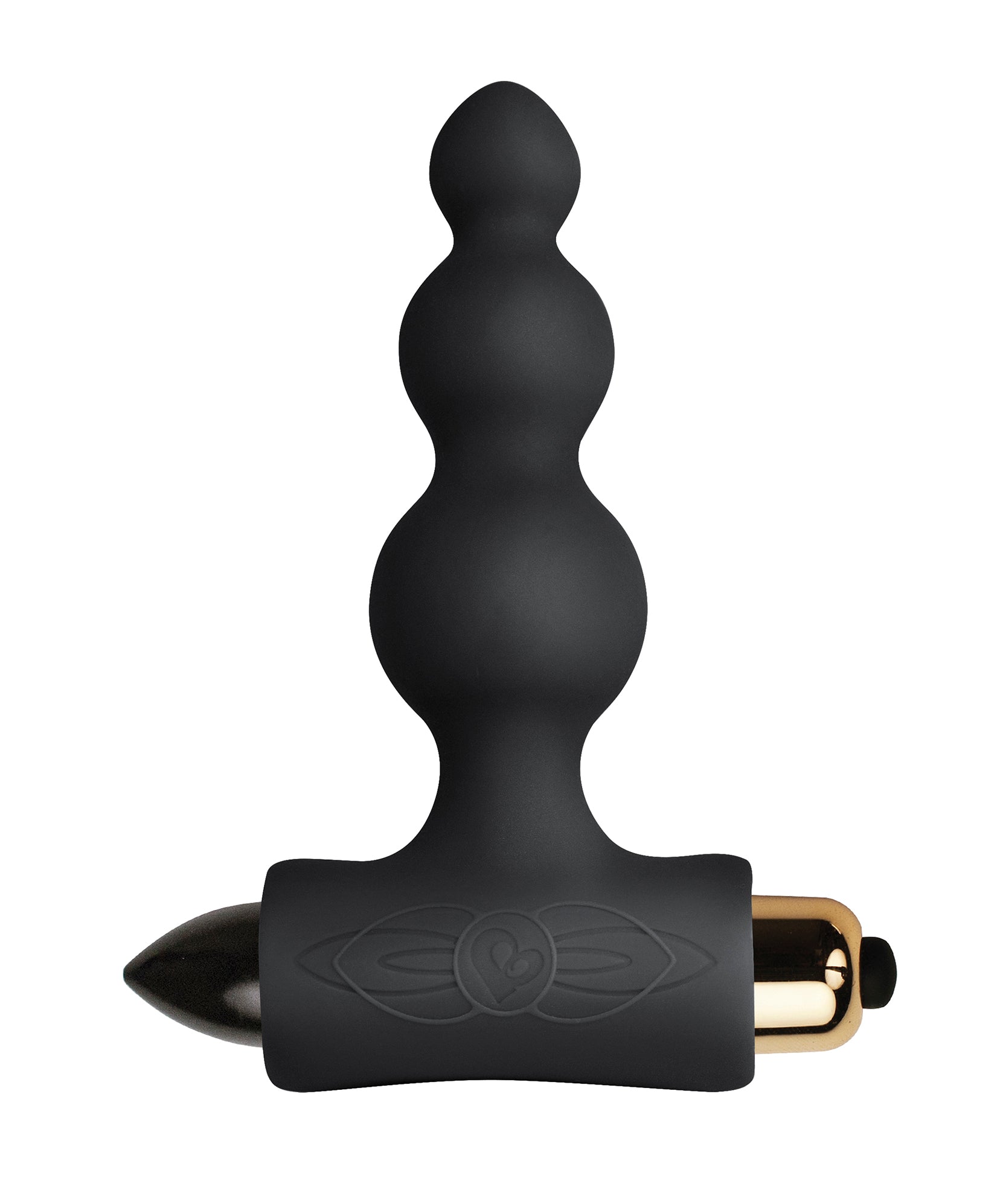 Petite Sensations Bubbles Black Anal Vibrator for Beginners Black Butt Plugs