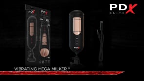 PDX Elite Vibrating Mega Milker – Rechargeable Powered Stroker Vibrator