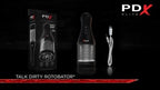 PDX Elite Talk Dirty Rotobator – USB Rechargeable Rotating 24.1cm Masturbator