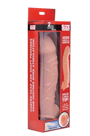 2in Extender Sleeve Flesh - 9 In Total Length, 1.2 In Diameter > Sex Toys For Men > Penis Sleeves