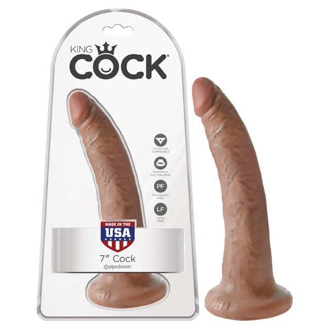 King Cock 7 Inch Tan Realistic Silicone Dildo > Dildos > Realistic Dildos