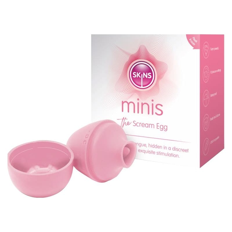 Skins Minis The Scream Egg Compact Rechargeable Vibrating Toy > Sex Toys For Ladies > Vibrating Eggs
