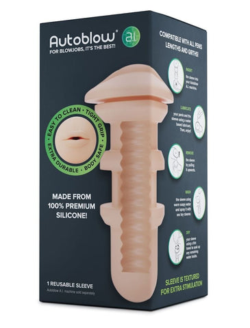 Autoblow A.I. Mouth Sleeve for Realistic Intimate Pleasure Strokers - Auto