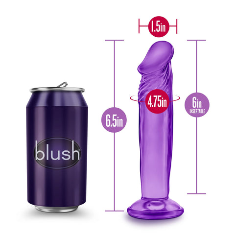 B Yours Sweet N Small 6in Purple Realistic Dildo DONGS