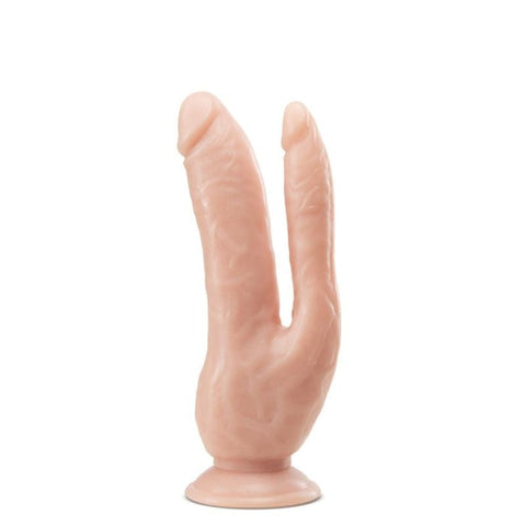 Dr Skin 8 Inch Double Penetration Cock with Suction Cup Base Double Dongs