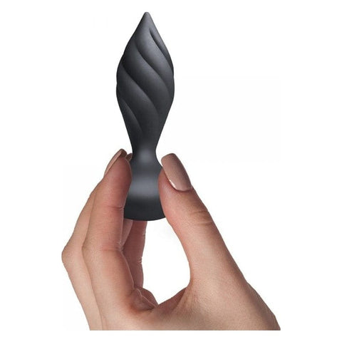 Petite Sensation Desire Butt Plug w Remote Black Butt Plugs - Vibrating
