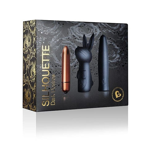 Silhouette - Dark Desires Beginner Vibrator Set - Black Couples Toys