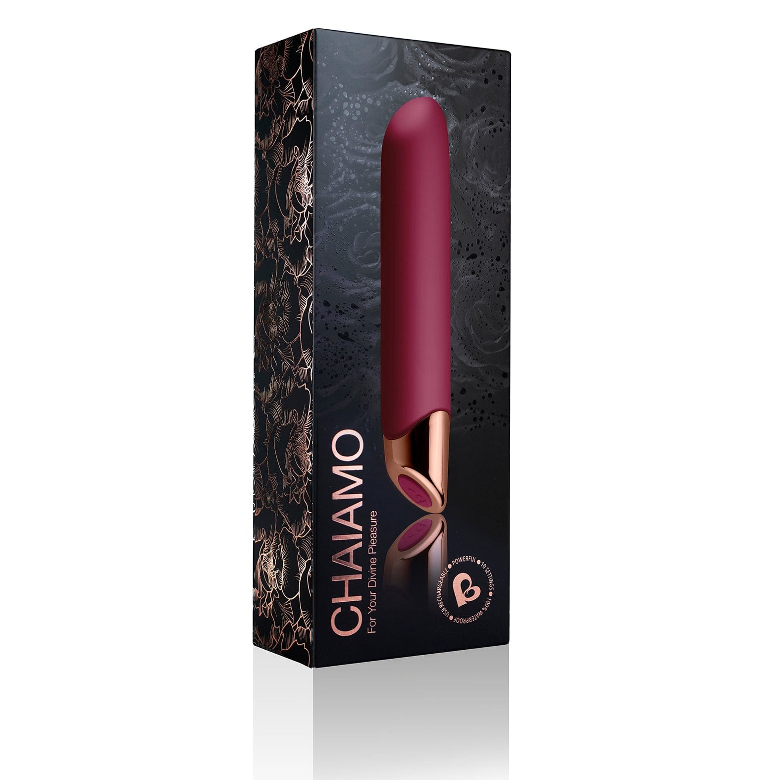 Chaiamo Rechargeable Burgundy Sensory Vibrator for Pleasure BULLETS
