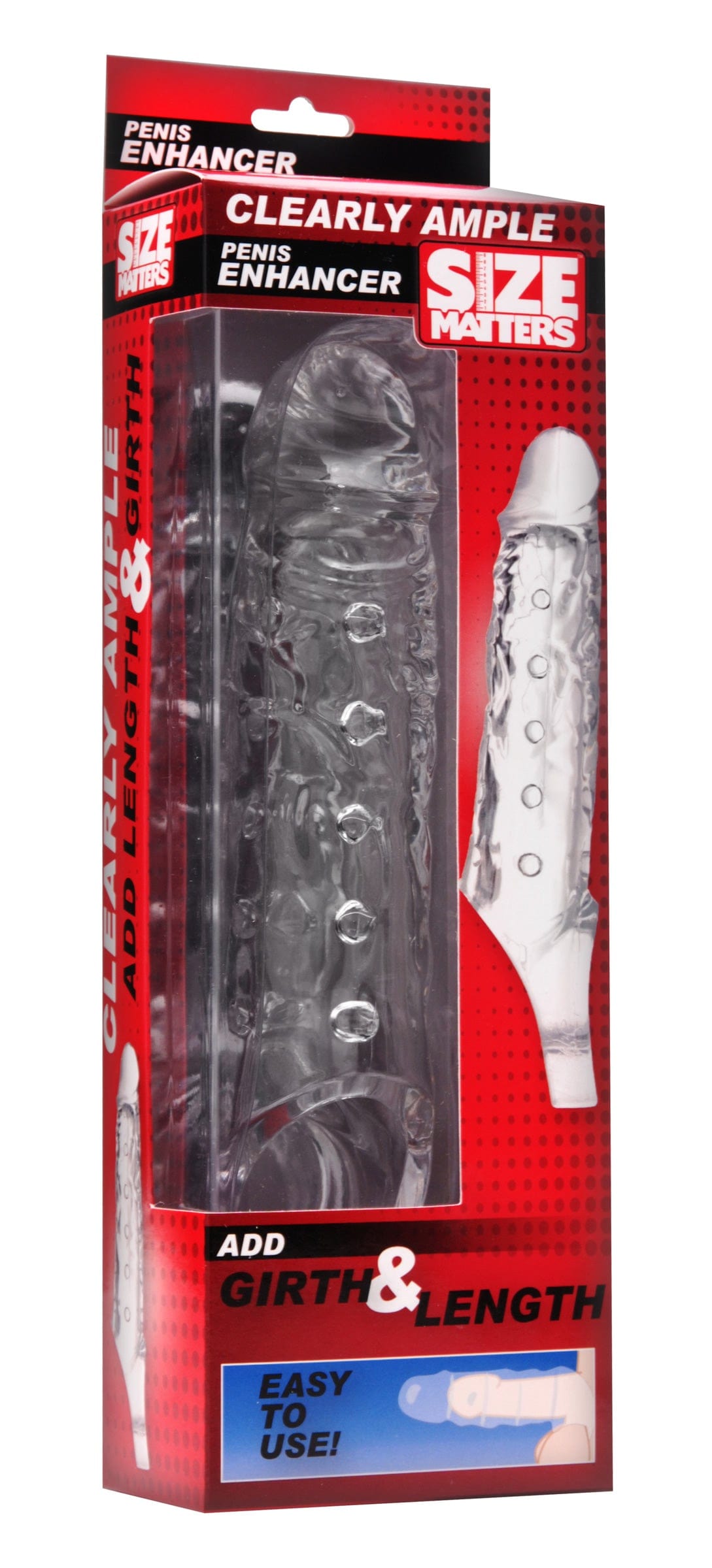 Clearly Ample Penis Enhancer Sheath for Instant Enlargement SLEEVES