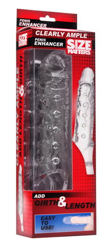 Clearly Ample Penis Enhancer Sheath for Instant Enlargement SLEEVES