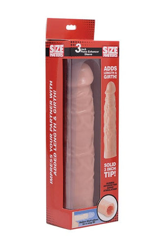 3in Flesh Penis Enhancer Sleeve for Extra Length and Girth SLEEVES